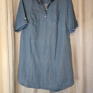 Plus Size Denim Dress